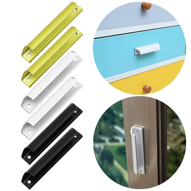 Poignée de Porte Aluminium Alliage Balcon Portail for Armoire En Forme V Petit