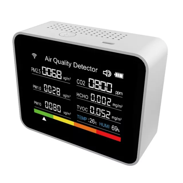 13 In 1 WiFi Indoor Air Quality Monitor With CO2 Detector And Tuya App New
