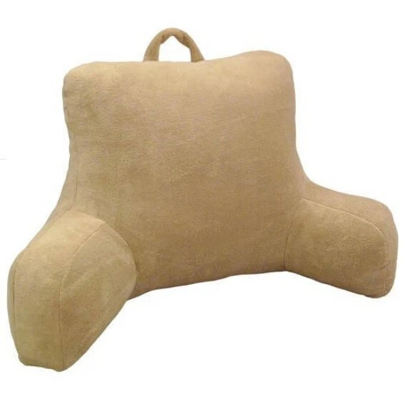 Plush Backrest Pillow Bed Cushion Support Reading Back Rest Arms Chair Lounger