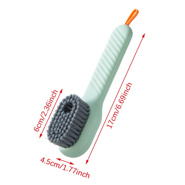 Shoe Brush Soft Bristles Automatic Liquid Discharge Deep Cleaning Clothes Bru W1