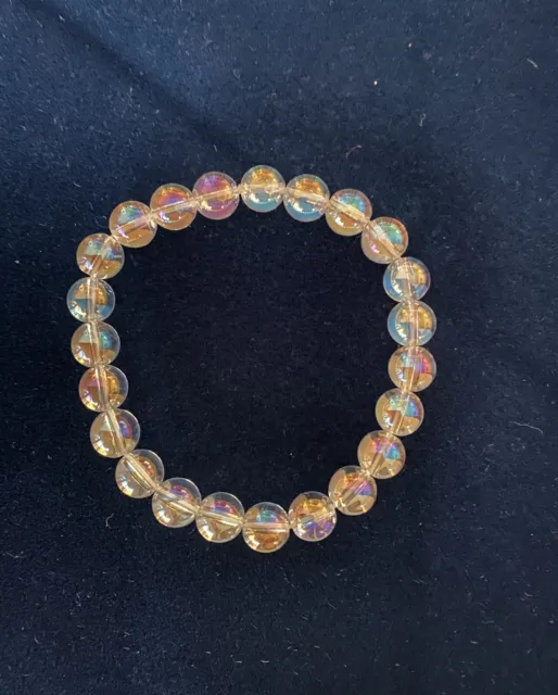 Rainbow Aura Crystal Bracelet