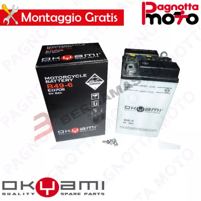 Batteria Okyami B49-6 Moto Guzzi Lodola 175