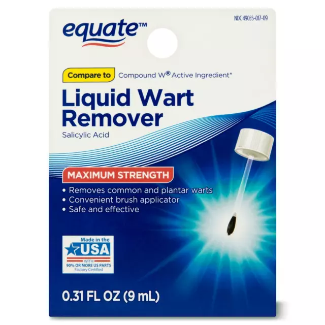Equate Liquid Wart Remover, Maximum Strength 0.31 oz Free US Shipping avaialble.