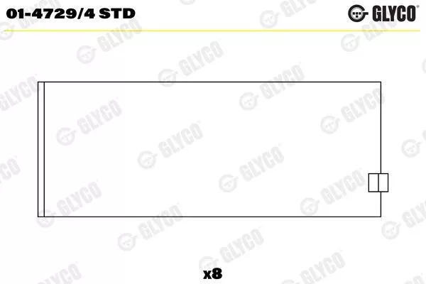 Pleuellager  GLYCO (01-4729/4 STD)