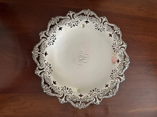Gorham sterling silver plate. 10 inches. 450 grams.