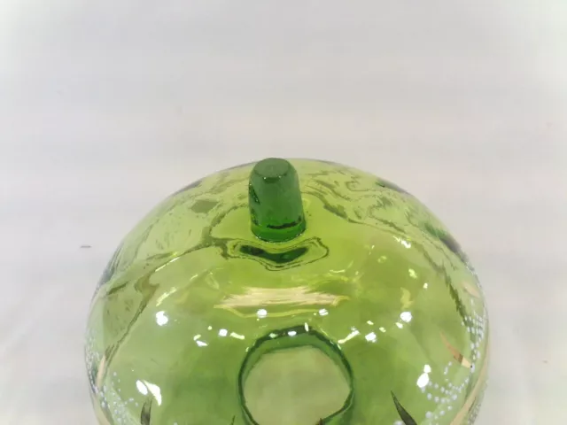 réservoir ou toupie en verre émaillé de lampe à pétrole Ø 12,4 cm (réf CJ91) 3