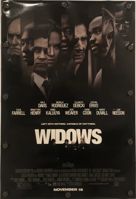 WIDOWS Original 27" X 40" DS/Rolled Movie Poster - 2018