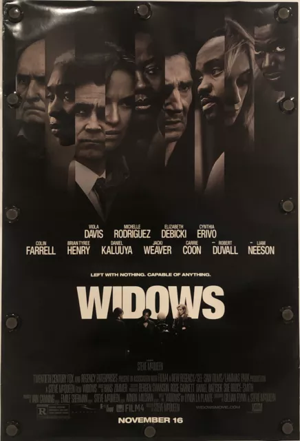 WIDOWS Original 27" X 40" DS/Rolled Movie Poster - 2018