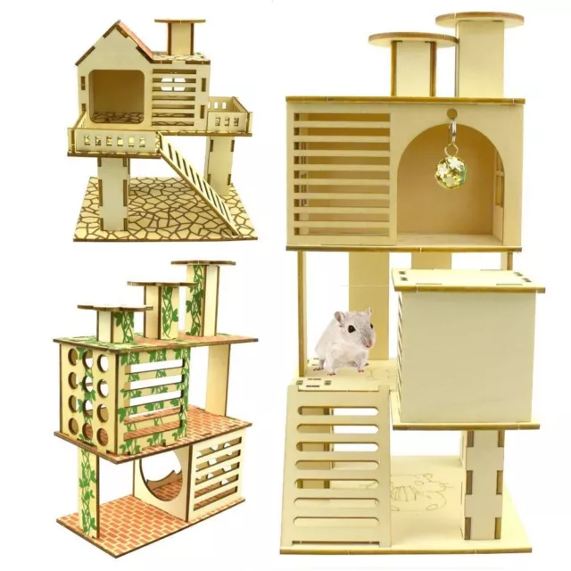 Rat Playground Platform Small Animal Habitat Hamster House Guinea Pigs