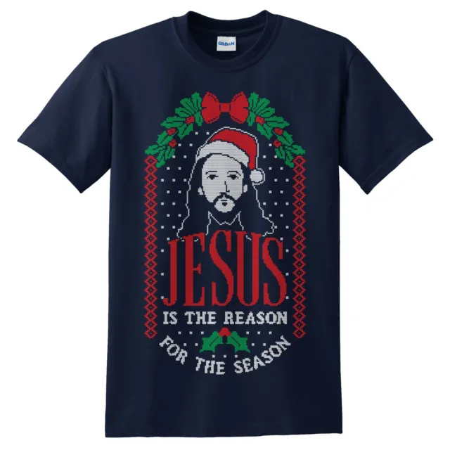 T-shirt top di Natale Jesus Is The Reason divertente regalo di Natale