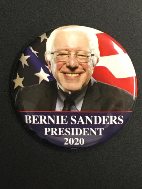 Bernie Sanders President 2020 2.25 Inch Presidential Campaign Pin 