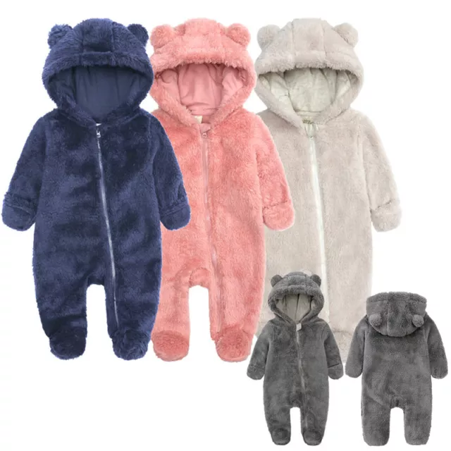 Tuta tutina con cappuccio neonato bambino bambina bambini carina tuta abiti