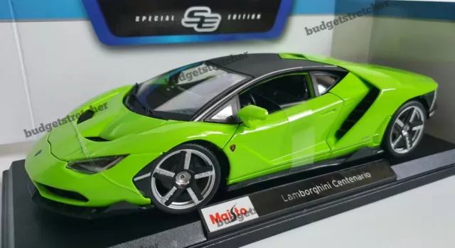 MAISTO 1:18 Scale Diecast Model Car - Lamborghini Centenario - Green