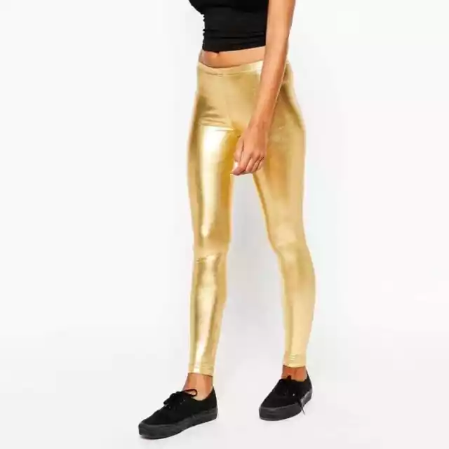 American Apparel Women's Metallic Gold Legging