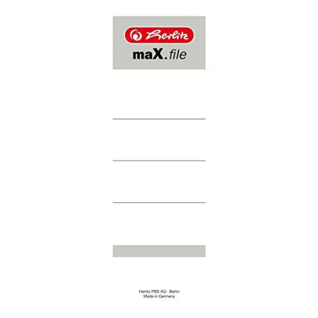 (TG. 50 Pieces) Herlitz 5966106 - Etichette autoadesive per raccoglitori a leva,