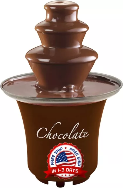 Máquina De Chocolate Fondue Fuente Eléctrico Para Cocinar Dulce Hogar Fiesta NEW