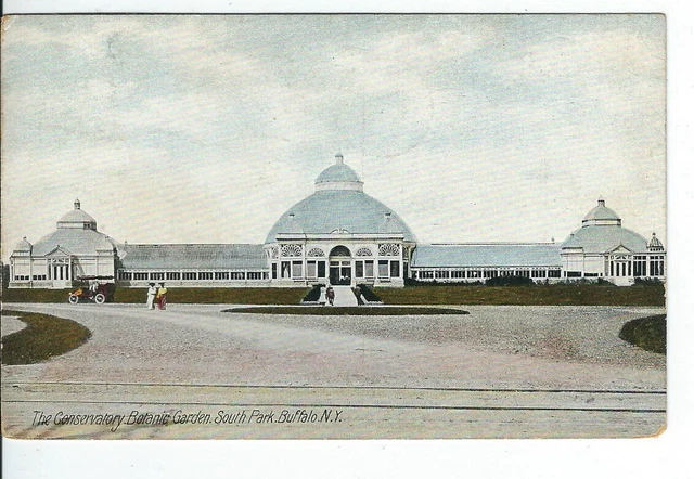 CI-195 NY Buffalo, The Conservatory Botanic Garden, South Park Divd Bk  Postcard