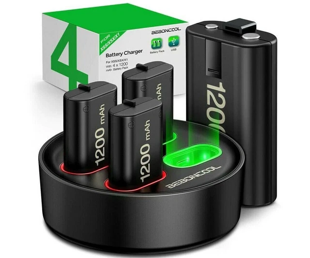 4 BATTERIE RECHARGEABLE, Chargeur USB pour sans Fil Xbox One