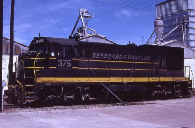 ORIGINAL 1978 RAILROAD SLIDE SCL SEABOARD COAST LINE 375 Orlando FLORIDA GE U18B