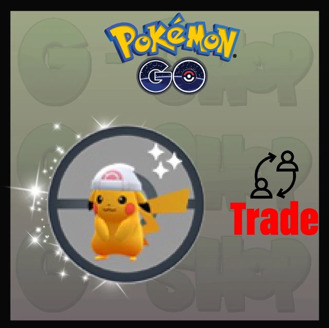 Rare Shiny Pikachu Fragment Black Hat (Street Cap) Pokémon Go