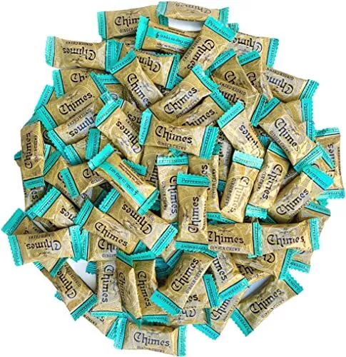 CHIMES PEPPERMINT Ginger Chews 1-Pound 1 LB BAG Premium Natural Chewy Ginger ...