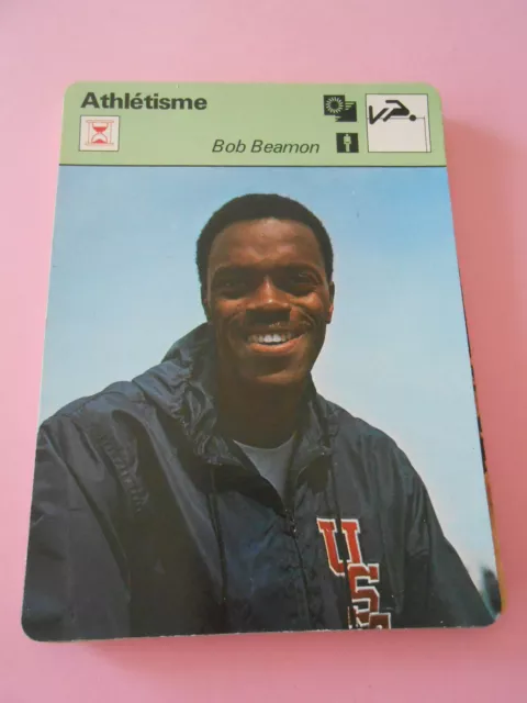 Athlétisme Bob Beamon Fiche Card 1978