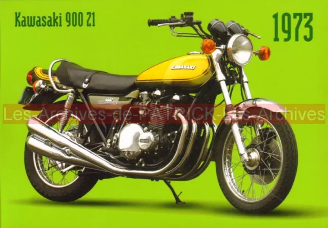 KAWASAKI Z900 Z1 Z 900 1973 : Carte Postale Moto Postcard Motorcycle #0530