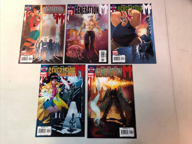 Generation M (2006) #1 2 3 4 5 1-5 (VF/NM) Complete Set House Of M Decimation