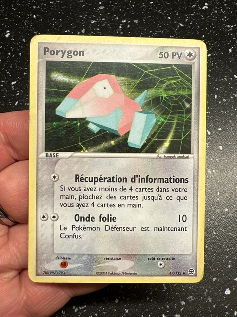 Carte pokemon porygon 47/112 ex rouge feu vert feuille Holo reverse fr Vf