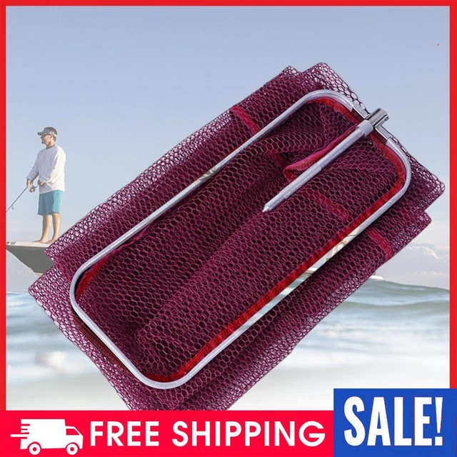Fishing Net with Plastic Handle Portable Fishing Landing Net Outdoor Accessories
