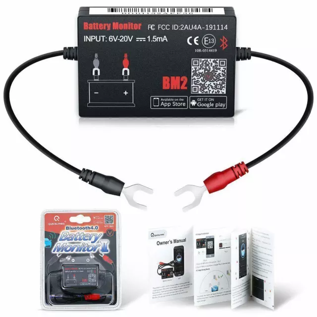 Auto Battery Monitor BM2 Bluetooth 4.0 12V Gerät Autobatterie Lithium Batterie