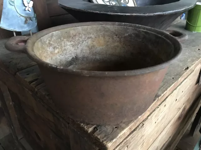 Vtg 4.5 Quart Cast Iron Dutch Oven Barn Find Rustic Shabby Taiwan