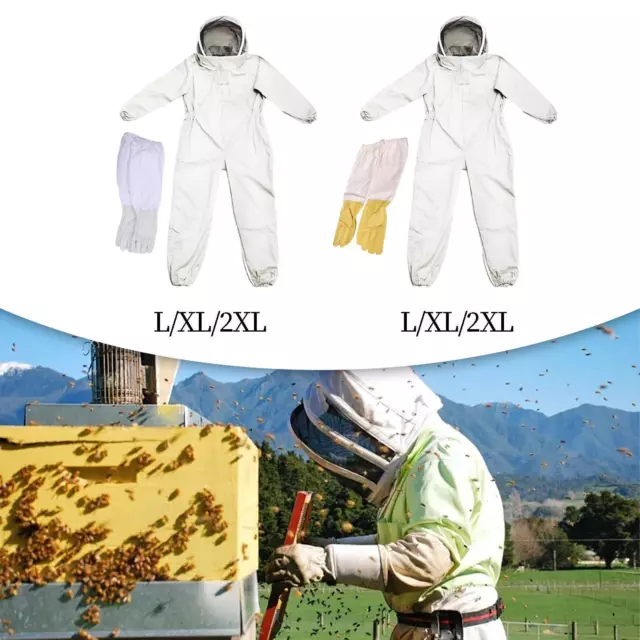 Veste d'apiculture Farm Keeping Smock Suit Combinaison avec gants Apiculture