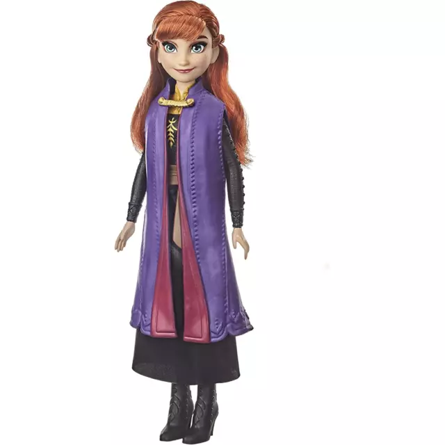 Frozen Disney Frozen 2 Anna Fashion Doll with Long Red Hair Skirt Shoes Toy