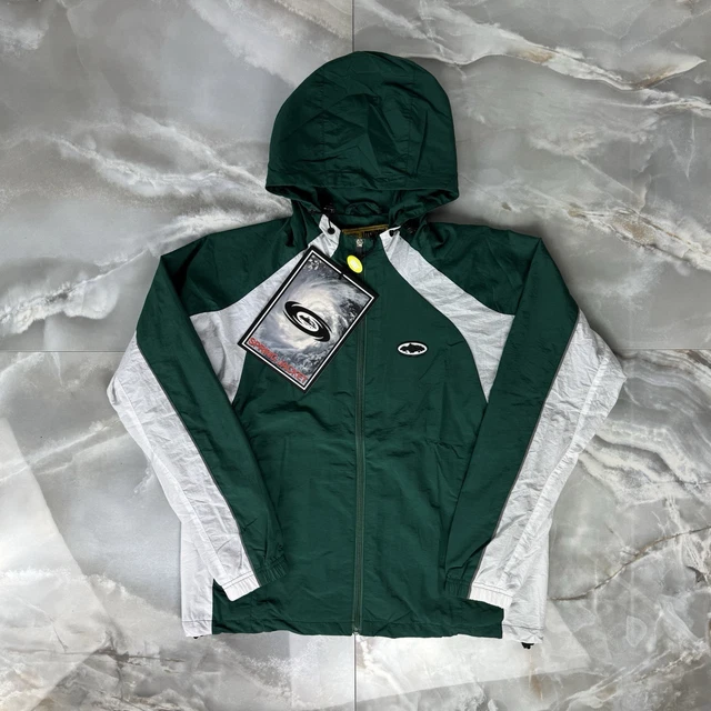 CORTEIZ WINDBREAKER GREEN And White Small Lightweight £83.88