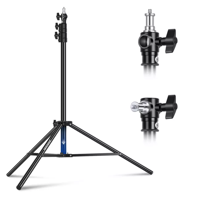 NEEWER 7.2ft/220cm Air Cushioned Light Stand， Heavy Duty Metal Tripod Stand