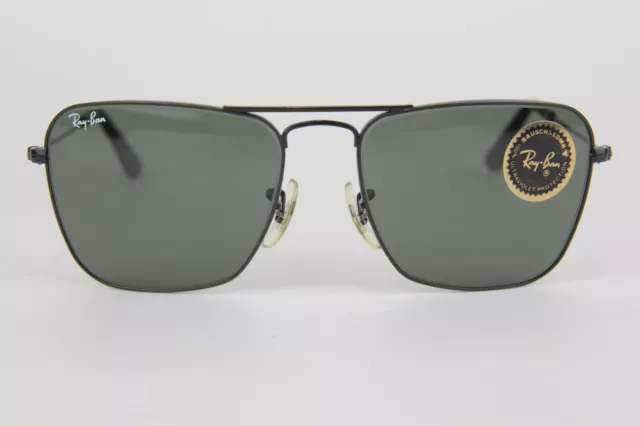 Ray Ban Caravan Small 52 16 Bl Cromato L2847 G15-NOS B&L USA Bausch&Lomb Vintage 2