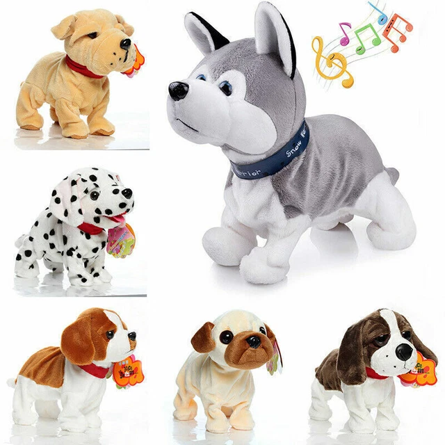 Chien électronique Interactif En Peluche – Marche, Aboie, Remue La Queue, Avec Laisse Télécommandée