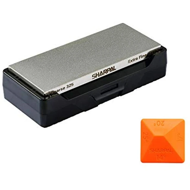 SHARPAL 156N Diamond Whetstone Knife Sharpener With Storage Base 2 Side Grit 325