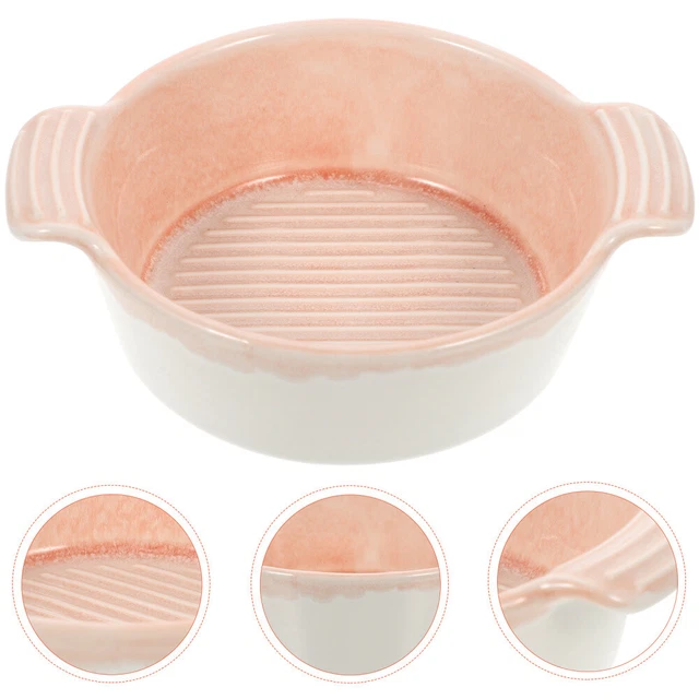 Kiln Glazed Snack Plate Ceramic Casserole Ramicans Ramekins 10 Oz Oven Safe Pie