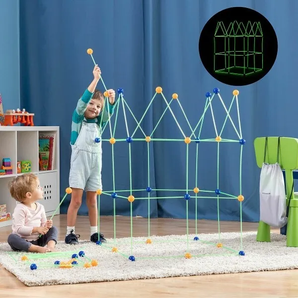 Kit de construction de Fort pour Enfants Builkitt - 155 Pièces