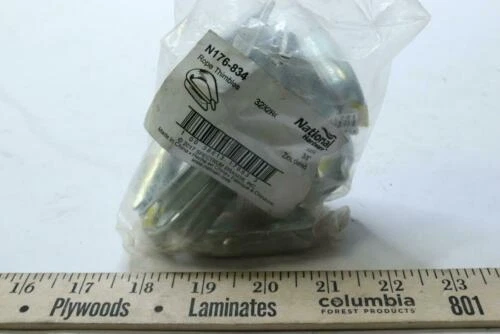 (10-Pk) National Hardware Rope Thimble Zinc Plated 3/8" 3232BC N176-834