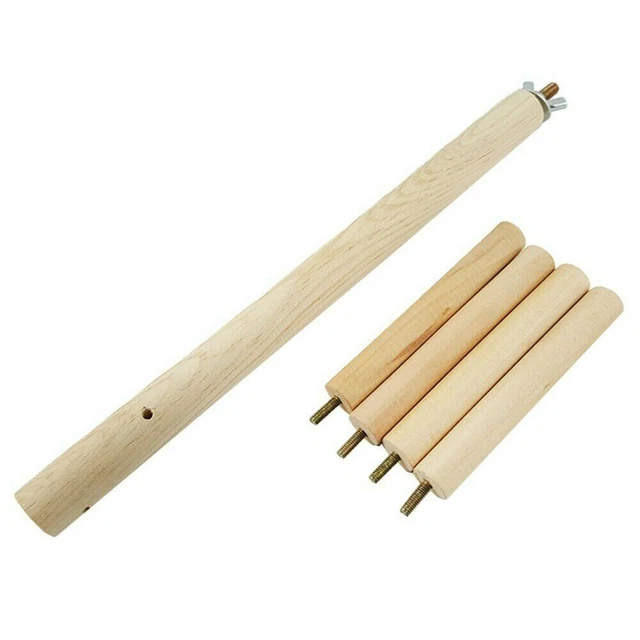 Holz Papagei Vogelständer Baum Zweig Hängende Spielzeug Käfig Sitzstange Neu 3