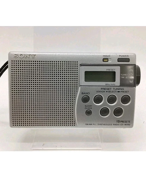 RADIO SONY FM/LW PLL Synthesized ICF-M260L - Fonctionne en bon état EUR