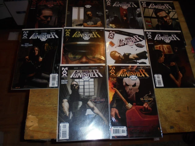 10 Punisher Max  21 22 23 24 25 26 27 28 29 30 Lot Run Marvel MAX comics