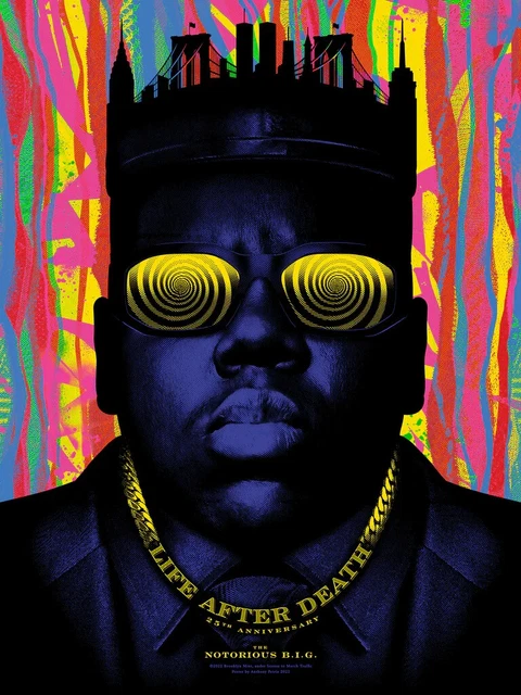 The Notorious B.I.G. Regular Edition 25th Anniversary Screen Print AP 18x24