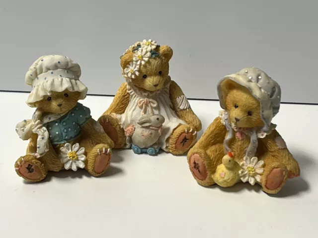 Cherished Teddies Mini Spring Bears 3er Set 1994 #916358 - RARITÄT