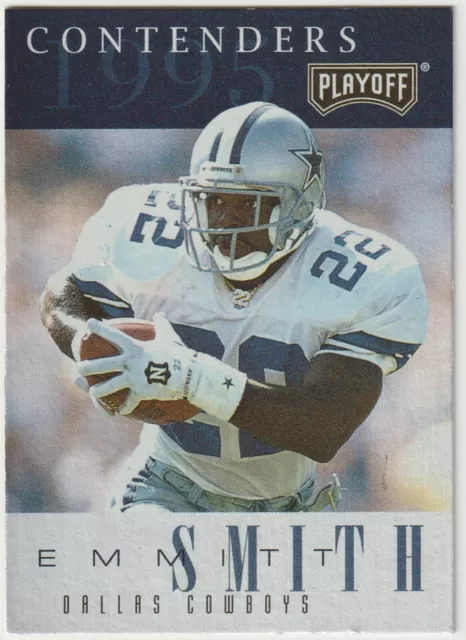 Emmitt Smith, Dallas Cowboys - 1995 Contenders Playoff Collector Card