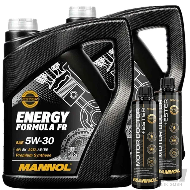 2x5L OLIO MANNOL 5W30+2xMOTORE DOCTOR+ESTER adatto per VOLVO FORD WSS-M2C913/B/C/D