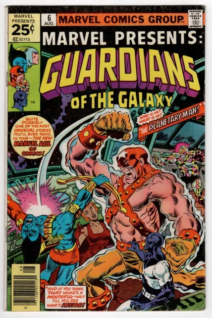 Marvel Presents #6 (1976) Guardians of the Galaxy; 1st Topographical Man VG